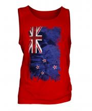 New Zealand Grunge Flag Mens Vest