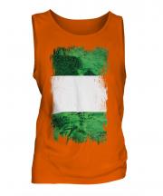 Nigeria Grunge Flag Mens Vest