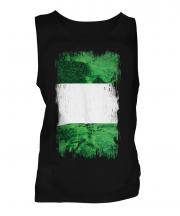 Nigeria Grunge Flag Mens Vest