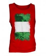 Nigeria Grunge Flag Mens Vest