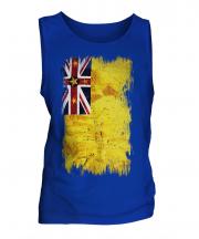 Niue Grunge Flag Mens Vest