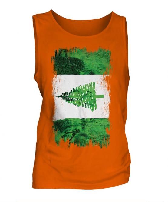 Norfolk Island Grunge Flag Mens Vest