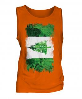 Norfolk Island Grunge Flag Mens Vest