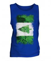 Norfolk Island Grunge Flag Mens Vest