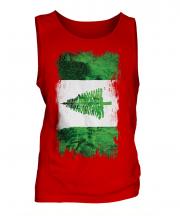 Norfolk Island Grunge Flag Mens Vest