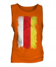 North Ossetia Grunge Flag Mens Vest