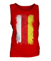 North Ossetia Grunge Flag Mens Vest