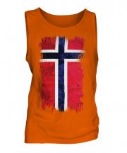 Norway Grunge Flag Mens Vest