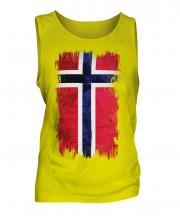 Norway Grunge Flag Mens Vest