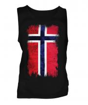 Norway Grunge Flag Mens Vest