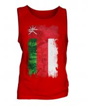 Oman Grunge Flag Mens Vest
