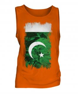 Pakistan Grunge Flag Mens Vest
