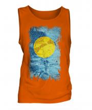 Palau Grunge Flag Mens Vest