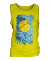 Palau Grunge Flag Mens Vest