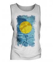 Palau Grunge Flag Mens Vest