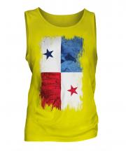 Panama Grunge Flag Mens Vest