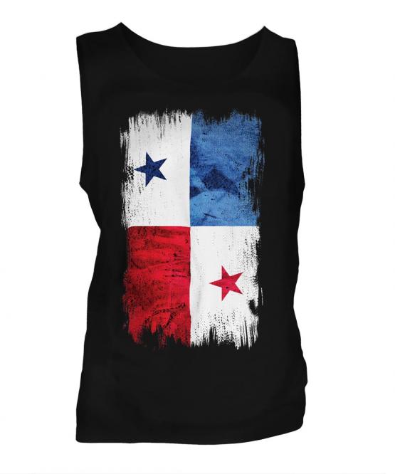 Panama Grunge Flag Mens Vest