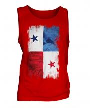 Panama Grunge Flag Mens Vest