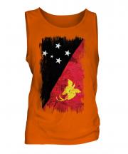 Papua New Guinea Grunge Flag Mens Vest