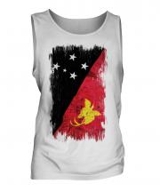 Papua New Guinea Grunge Flag Mens Vest