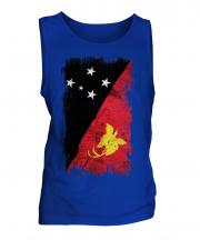 Papua New Guinea Grunge Flag Mens Vest