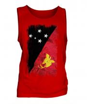 Papua New Guinea Grunge Flag Mens Vest