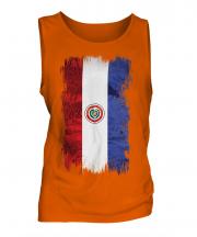 Paraguay Grunge Flag Mens Vest