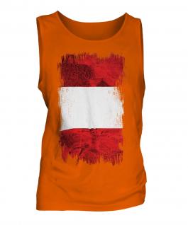 Peru Grunge Flag Mens Vest