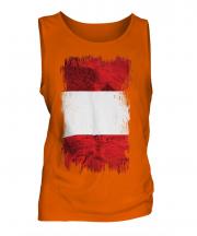Peru Grunge Flag Mens Vest