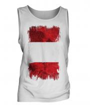 Peru Grunge Flag Mens Vest