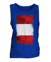 Peru Grunge Flag Mens Vest