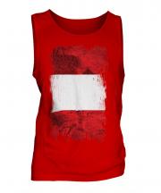 Peru Grunge Flag Mens Vest