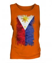Philippines Grunge Flag Mens Vest