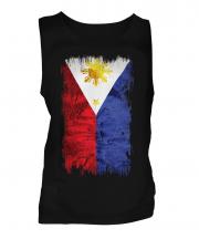 Philippines Grunge Flag Mens Vest