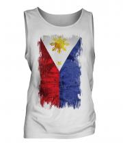 Philippines Grunge Flag Mens Vest