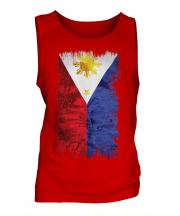 Philippines Grunge Flag Mens Vest
