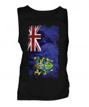 Pitcairn Islands Grunge Flag Mens Vest