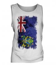 Pitcairn Islands Grunge Flag Mens Vest