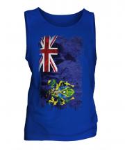 Pitcairn Islands Grunge Flag Mens Vest