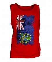 Pitcairn Islands Grunge Flag Mens Vest