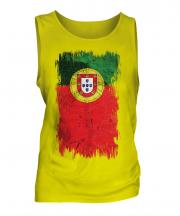 Portugal Grunge Flag Mens Vest