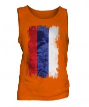 Republika Srpska Grunge Flag Mens Vest