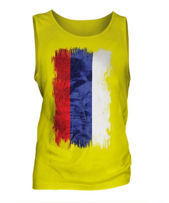 Republika Srpska Grunge Flag Mens Vest