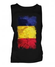 Romania Grunge Flag Mens Vest