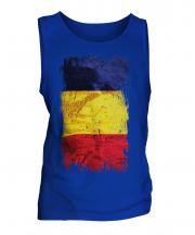 Romania Grunge Flag Mens Vest