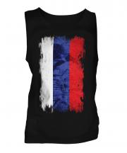 Russia Grunge Flag Mens Vest