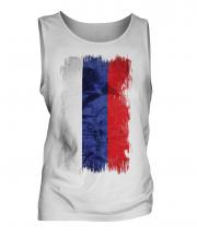 Russia Grunge Flag Mens Vest