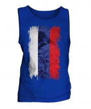 Russia Grunge Flag Mens Vest