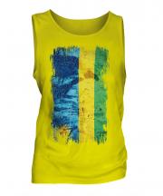 Rwanda Grunge Flag Mens Vest