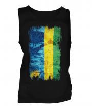 Rwanda Grunge Flag Mens Vest